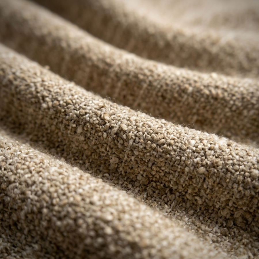 Tissu bouclette naturelle